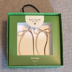 Kate Spade Gold Bow Earrings